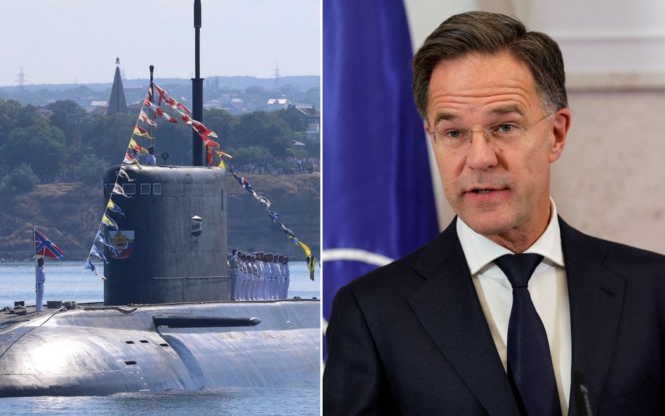 Mark Rutte kpił z kłopotów załogi rosyjskiego okrętu podwodnego Noworosyjsk