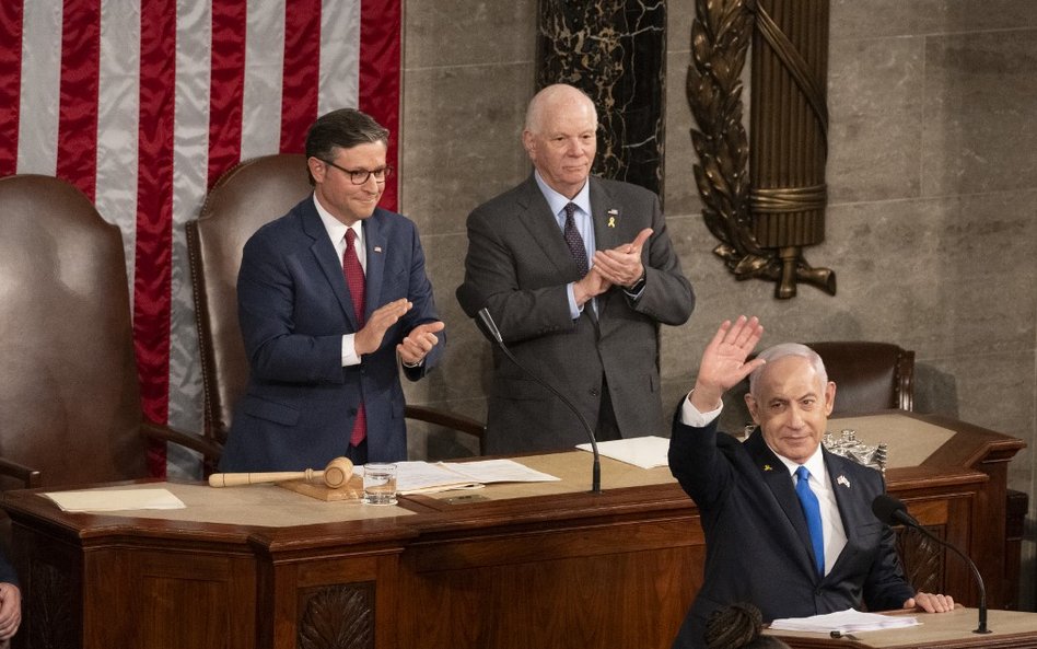 Benjamin Netanjahu przemówił przed Kongresem USA. Przed budynkiem tłumy protestujących