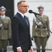 Prezydent RP Andrzej Duda podczas uroczystości pożegnania z Siłami Zbrojnymi RP