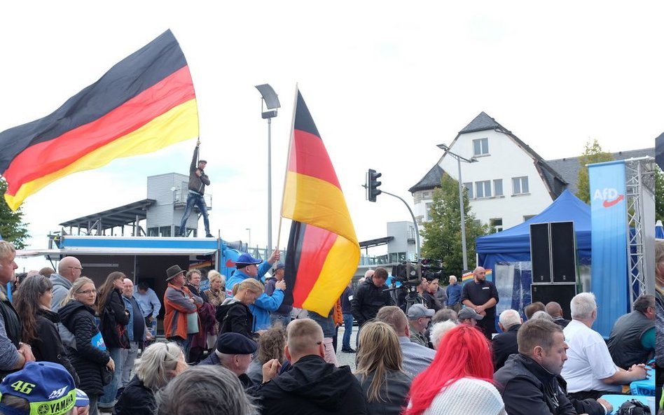 Spotkania zwolenników AfD w Turyngii na jesieni 2019