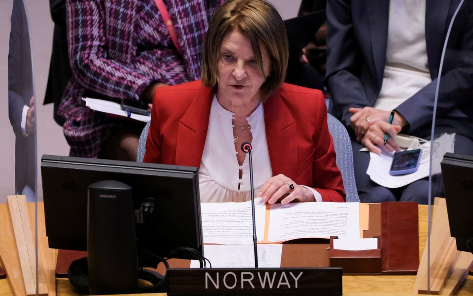 Mona Juul, była ambasador Norwegii przy Organizacji Narodów Zjednoczonych. Zdjęcie z 2022 r.