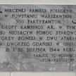 Tablica na murze kościoła św. Marii Magdaleny na warszawskim Wawrzyszewie upamiętniająca żołnierzy G