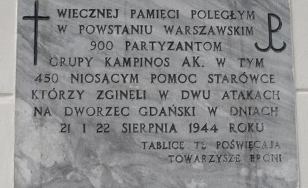 Tablica na murze kościoła św. Marii Magdaleny na warszawskim Wawrzyszewie upamiętniająca żołnierzy G
