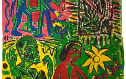 Zdzis ł aw Nitka, Nocne historie. Orze ł Baselitza, 2001, fot. Arkadiusz Podstawka