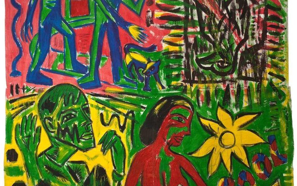 Zdzis ł aw Nitka, Nocne historie. Orze ł Baselitza, 2001, fot. Arkadiusz Podstawka