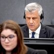 Były prezydent Kosowa Hashim Thaçi podczas procesu w sprawie zbrodni wojennych w Hadze