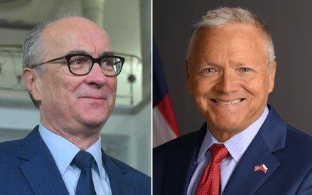 Włodzimierz Czarzasty i Tom Rose