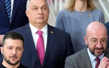 Wołodymyr Zelenski, Viktor Orban i Charles Michel