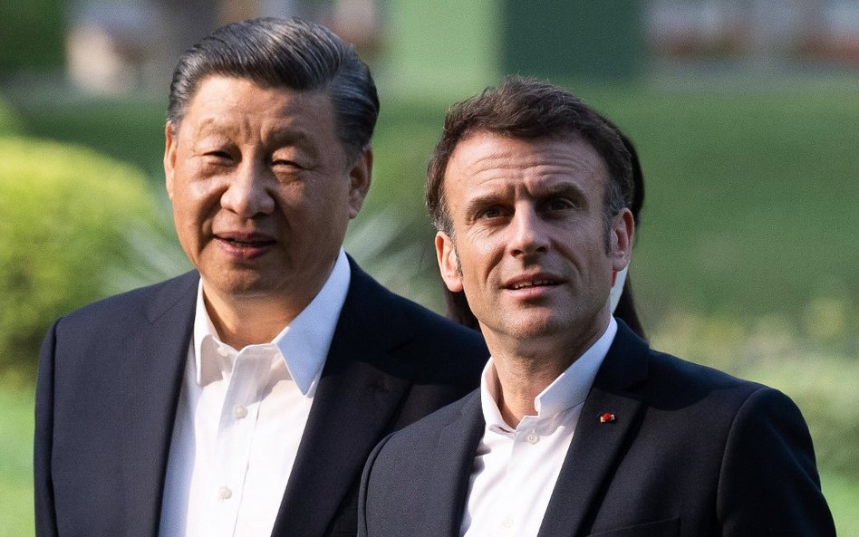 Xi Jinping i Emmanuel Macron