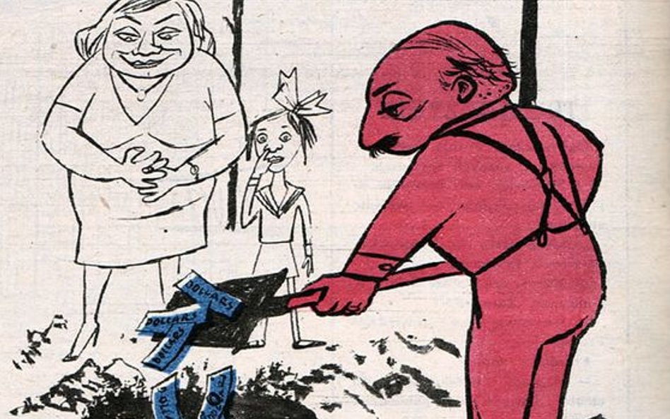 Eryk Lipiński, Jesienne wykopki, 1956, Szpilki, 1956, nr 47, s. 10.