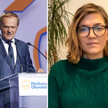 Donald Tusk i Magdalena Biejat