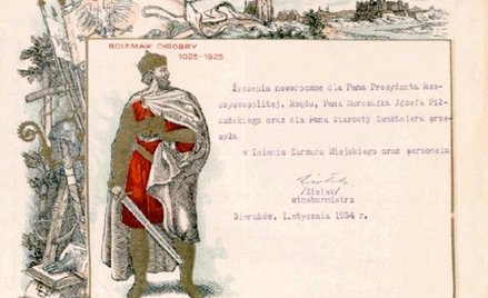 Pocztówka z życzeniami z 1934 roku