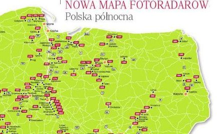 Mapa fotoradarów. Nowa mapa fotoradarów. Uniknij mandatu