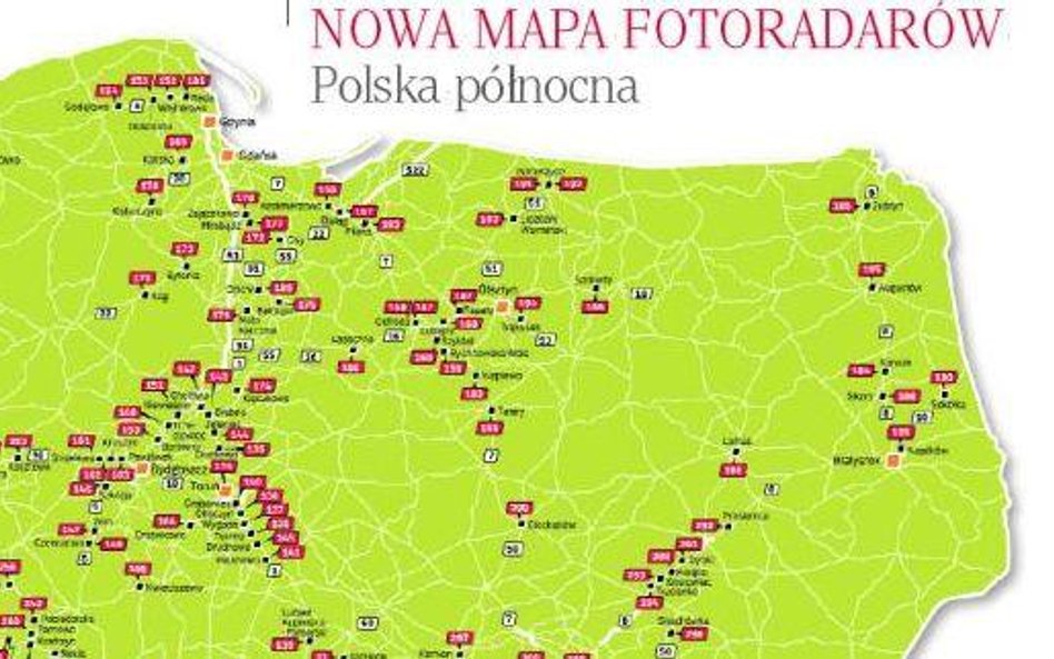 Mapa fotoradarów. Nowa mapa fotoradarów. Uniknij mandatu