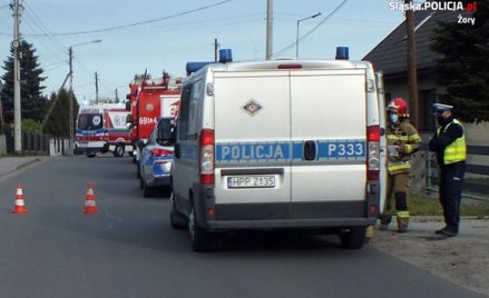 30-letni kierowca seata zasnął za kierownicą samochodu. Mężczyzna potrącił w Żorach dwoje pieszych. 