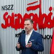 Przewodniczący NSZZ "Solidarność" Piotr Duda