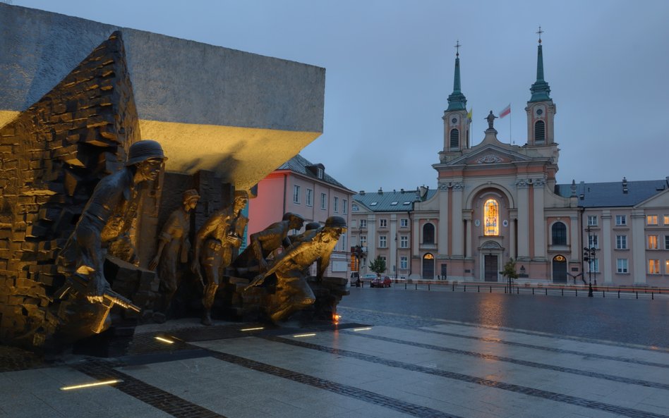 Pomnik Powstania Warszawskiego i Katedra Polowa Wojska Polskiego przy ulicy Długiej