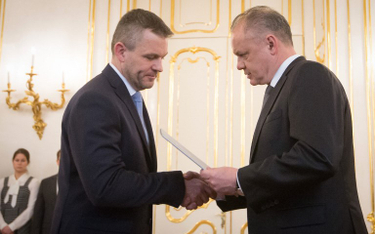 Prezydent Andrej Kiska i premier Peter Pellegrini