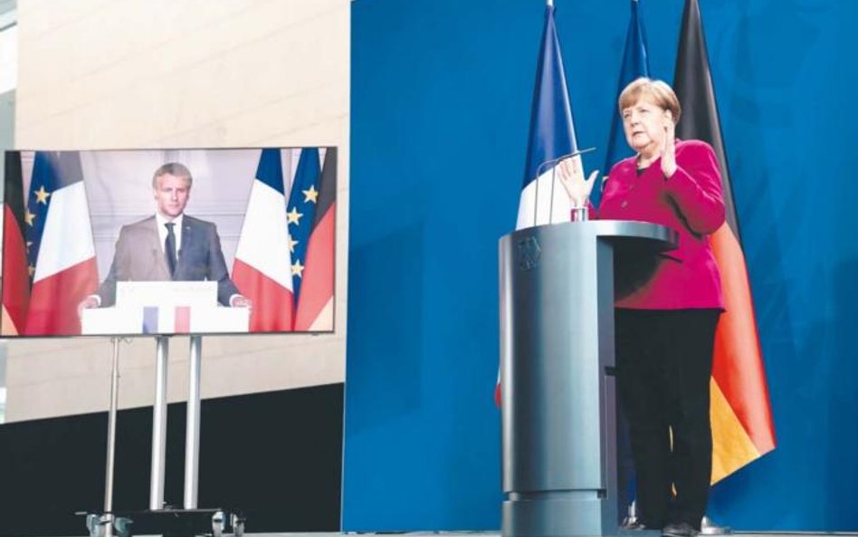 Francuski prezydent Emmanuel Macron przekonał kanclerz Niemiec Angelę Merkel do pakietu pomocowego d