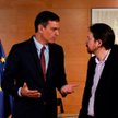 Premier Pedro Sanchez i ekscentryczny lider Podemos Pablo Iglesias szukają wspólnego języka