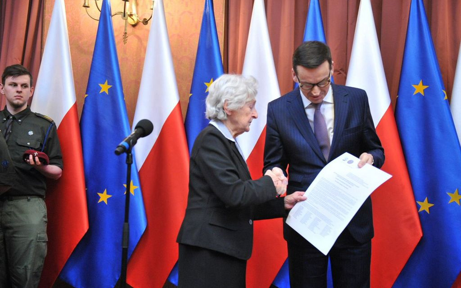 Przekazanie apelu Sprawiedliwych Wśród Narodów Świata premierowi Morawieckiemu