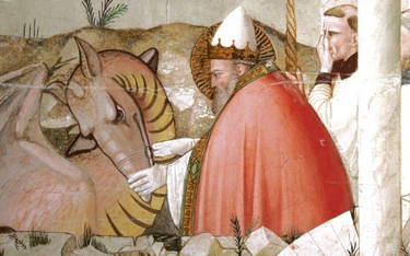 Według legendy papież Sylwester I pokonał Lewiatana i uwięził go w podziemiach Lateranu.