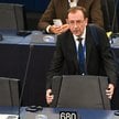Europoseł Mariusz Kamiński na sali obrad Parlamentu Europejskiego w Strasburgu