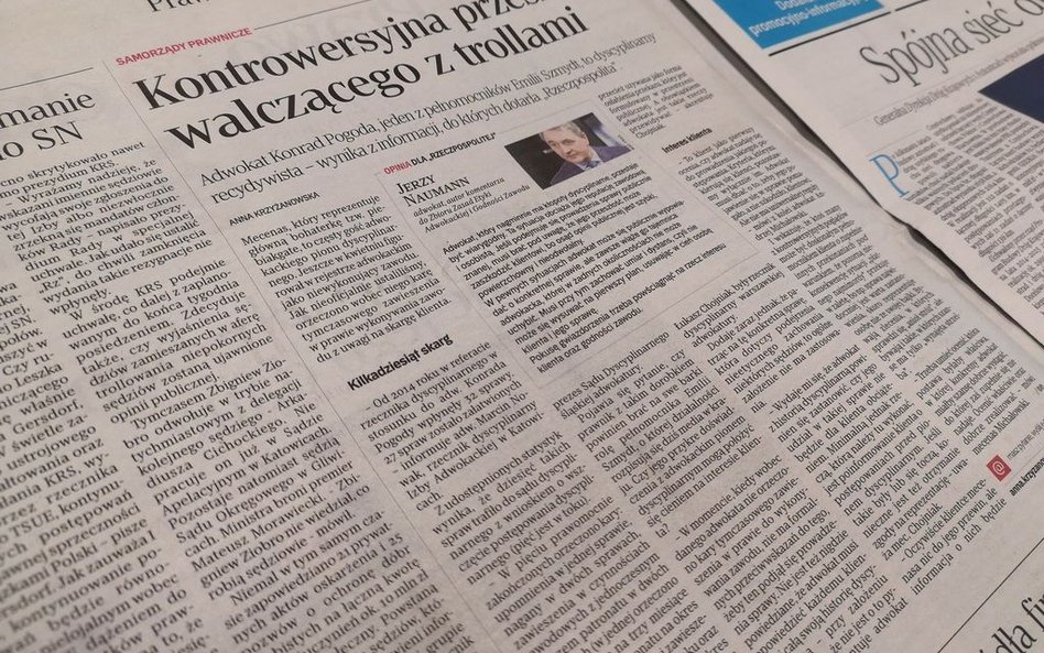 Hejt na dziennikarkę "Rzeczpospolitej" za tekst o adwokacie „Małej Emi"