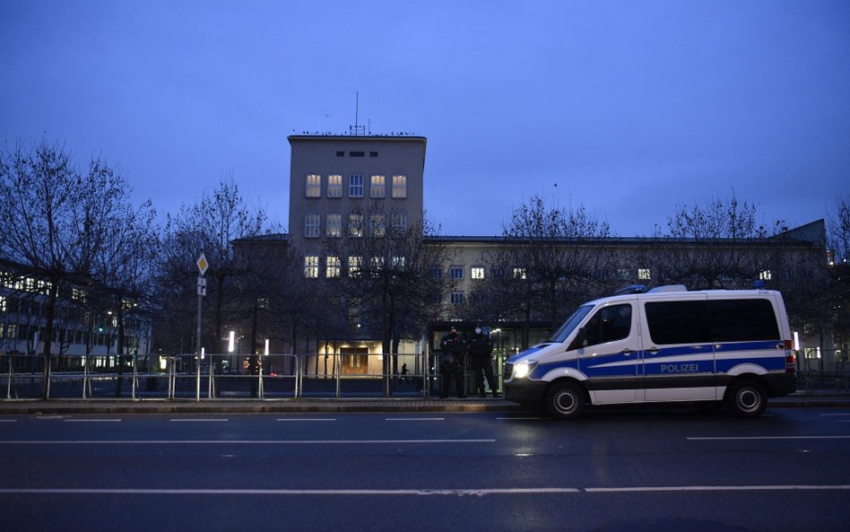 Policja na ulicach Drezna