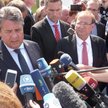 Wicekanclerz Sigmar Gabtriel z wizytą u uchodźców w Heidenau