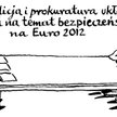 Komentarz rysunkowy. Policjanci i kibice