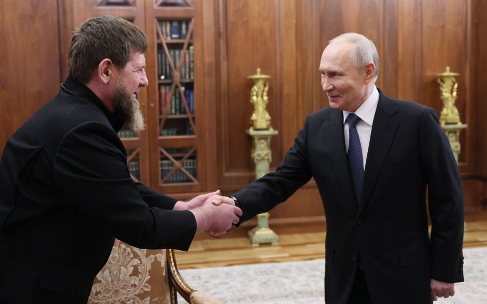 Ramzan Kadyrow i Władimir Putin
