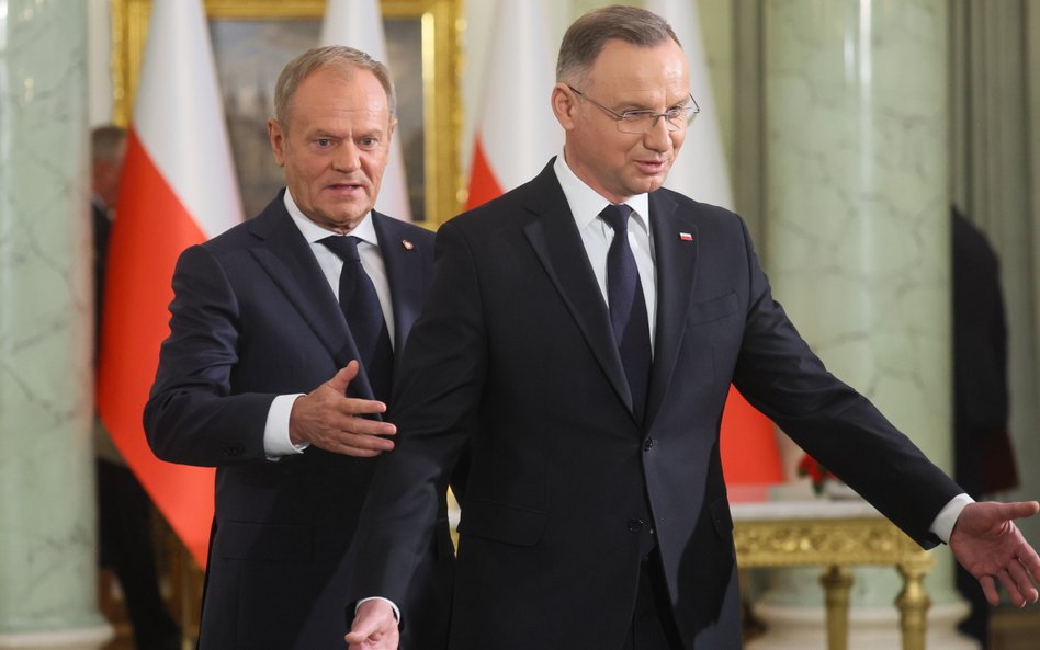 Prezydent RP Andrzej Duda i premier Donald Tusk