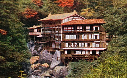 Hotel Nishiyama Onsen Keiunkan przed przebudową