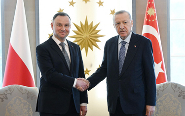 Erdogan spotkał się z Dudą. Podziękował Polsce za pomoc uchodźcom