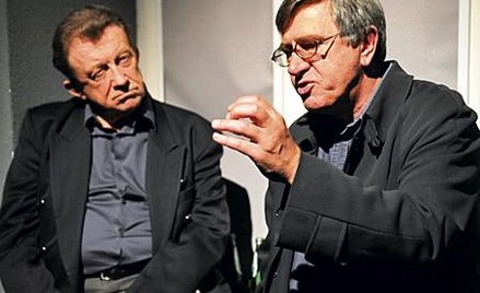Edward Linde—Lubaszenko i Jerzy Radziwiłowicz w „Prologu” według Czesława Miłosza