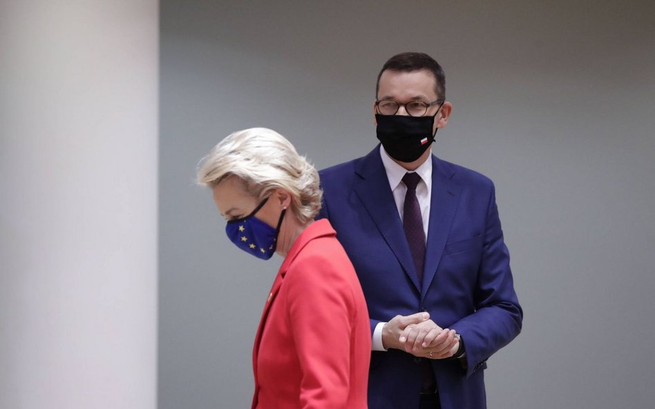 Ursula von der Leyen i Mateusz Morawiecki