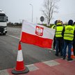 Protest rolników na drodze krajowej nr 28 w pobliżu polsko-ukraińskiego przejścia granicznego w Medy