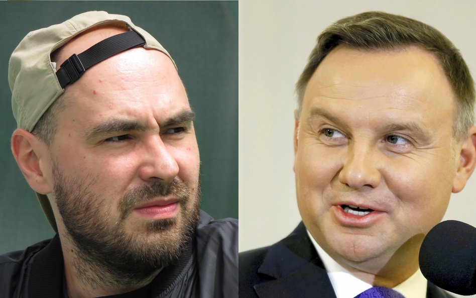 Jakub Żulczyk i Andrzej Duda