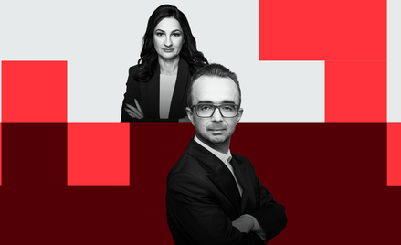 Marzena Tabor-Olszewska, redaktor prowadząca „Rzeczpospolitej” i Artur Bartkiewicz, szef wydawców st