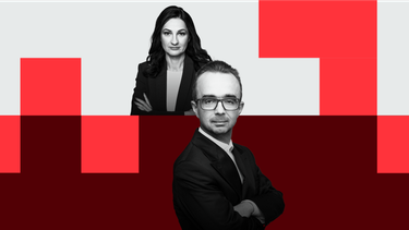 Marzena Tabor-Olszewska, redaktor prowadząca „Rzeczpospolitej” i Artur Bartkiewicz, szef wydawców st