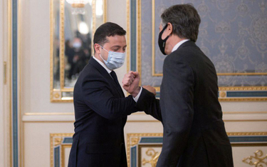 Wołodymyr Zełenski podczas spotkania z Antonym Blinkenem zaprosił do Kijowa prezydenta USA