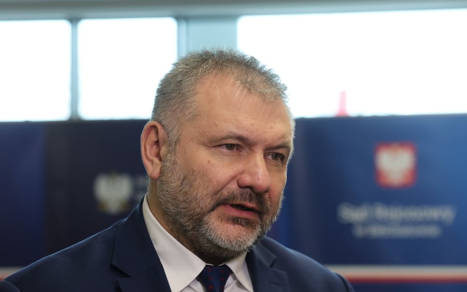 Minister sprawiedliwości, prokurator generalny Waldemar Żurek podczas otwarcia nowej siedziby Sądu R