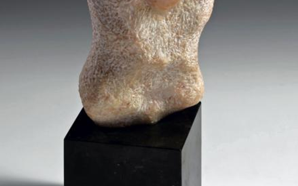 Alina Szapocznikow Tors różowy, marmur różowy portugalski, 20 x 12 x 12, 1966 – 1967, kolekcja prywa