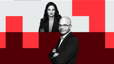 Jędrzej Bielecki, dziennikarz działu zagranicznego „Rzeczpospolitej” i Marzena Tabor-Olszewska, zast