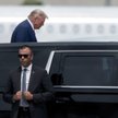 Donald Trump po przylocie do Miami