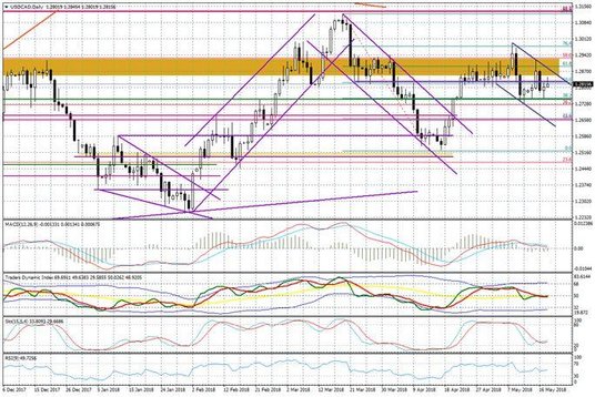 Wykres dzienny USD/CAD