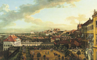 Canaletto, „Widok Warszawy z tarasu Zamku Królewskiego” (1773 r.); zbiory Muzeum Narodowego w Warsza