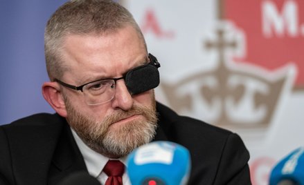 Prezes Konfederacji Korony Polskiej, europoseł Grzegorz Braun