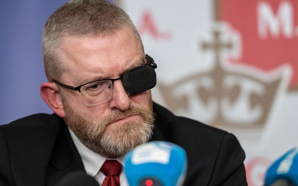 Prezes Konfederacji Korony Polskiej, europoseł Grzegorz Braun